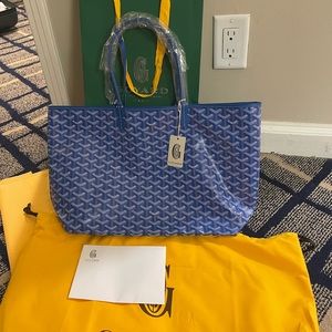 Brand new Goyard Saint Louis PM bag blue
